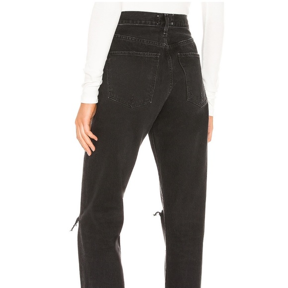 Agolde Cherie High-rise Straight Jeans - Black - Picture 3 of 3